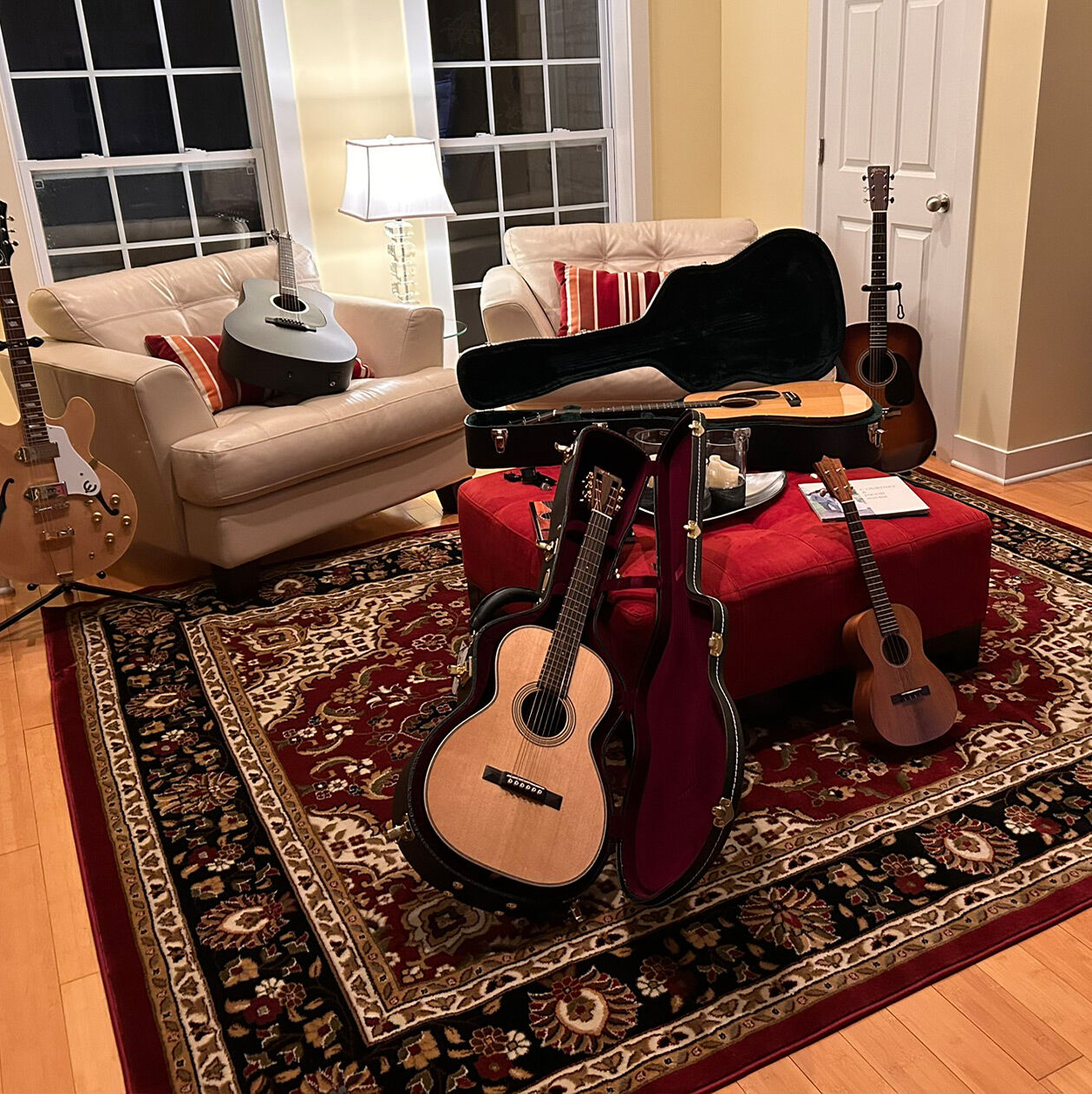 Kevin's collection of instruments